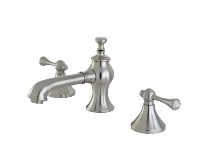 Kingston Brass KC7068BL English Country 1.2 GPM Widespread Bathroom Faucet with Pop-Up Drain Assembly