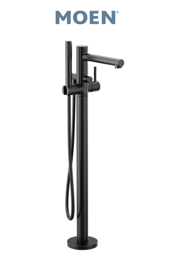Moen 395 Align Floor Mounted Tub Filler - Black BRAND NEW
