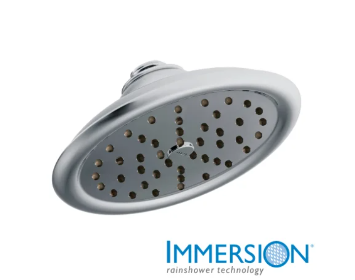 Moen S6310 2.5 GPM Single Function Rain Shower Head with Immersion Technology