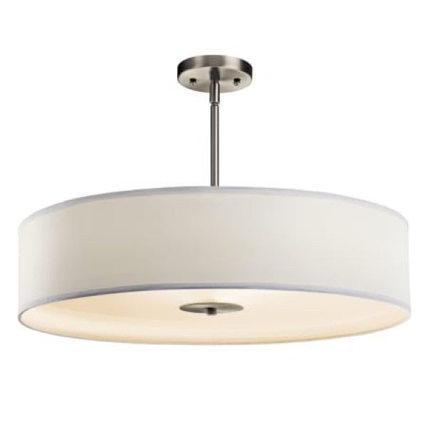 Kichler 42122NI Convertible 24 Wide 3 Light Drum Pendant - Semi-Flush Ceilin