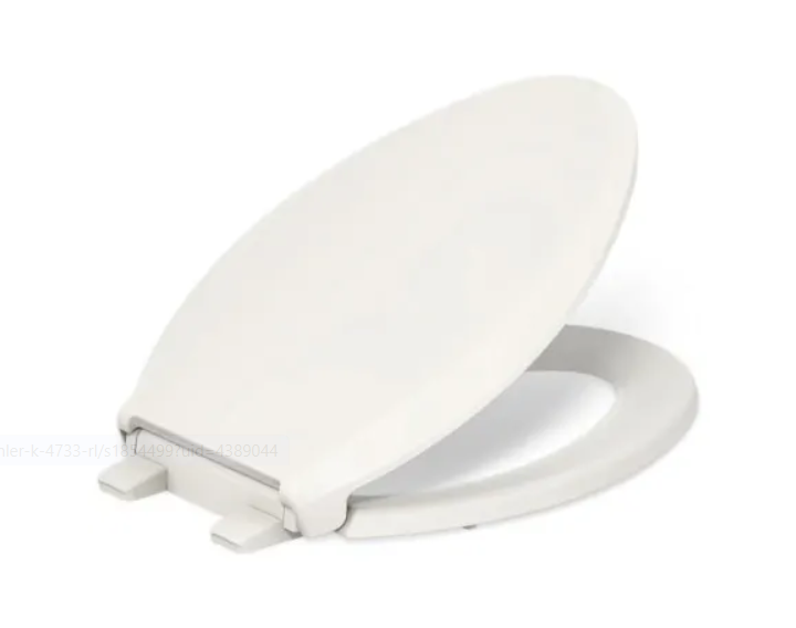 Kohler K-4636-RL-96 Cachet Elongated Closed-Front Toilet Seat with Soft Close and Quick Release