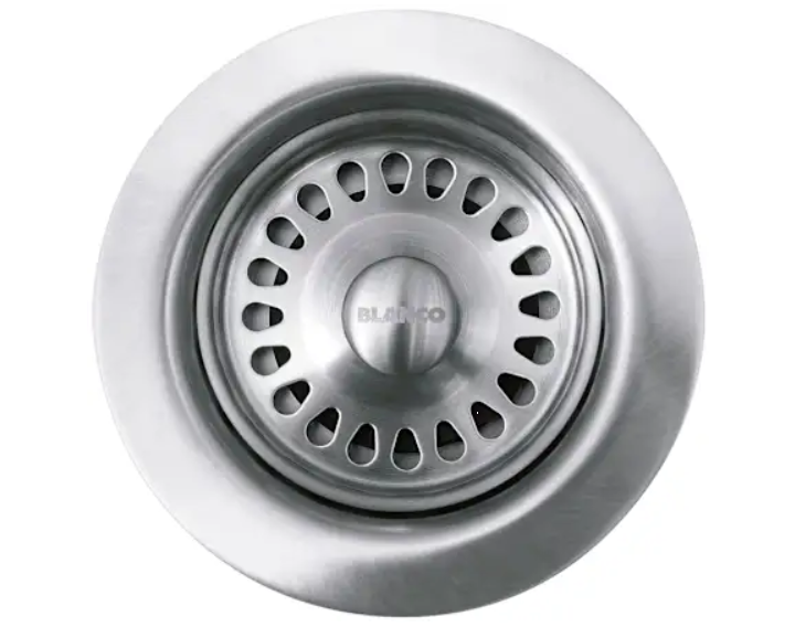 Blanco 441093 3-1-2" Basket Strainer and Sink Flange (Not for use with Garbage Disposal)
