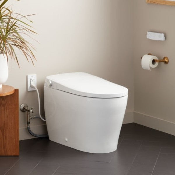 Signature Hardware 473603 Vela Plus 1.0 GPF One Piece Elongated Toilet - Bid