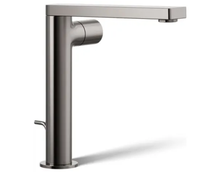 Kohler K-73159-7-TT Composed 1.2 GPM Vessel Single Hole Bathroom Faucet with Pop-Up Drain Assembly