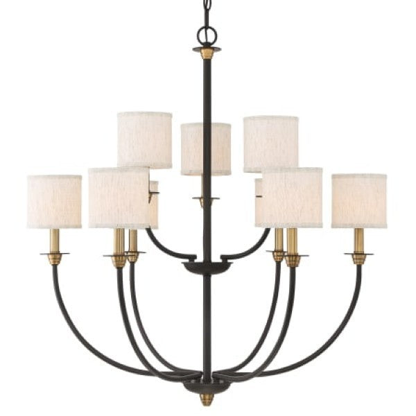 Quoizel ADY5009OZ Audley 9 Light 33" Wide Chandelier