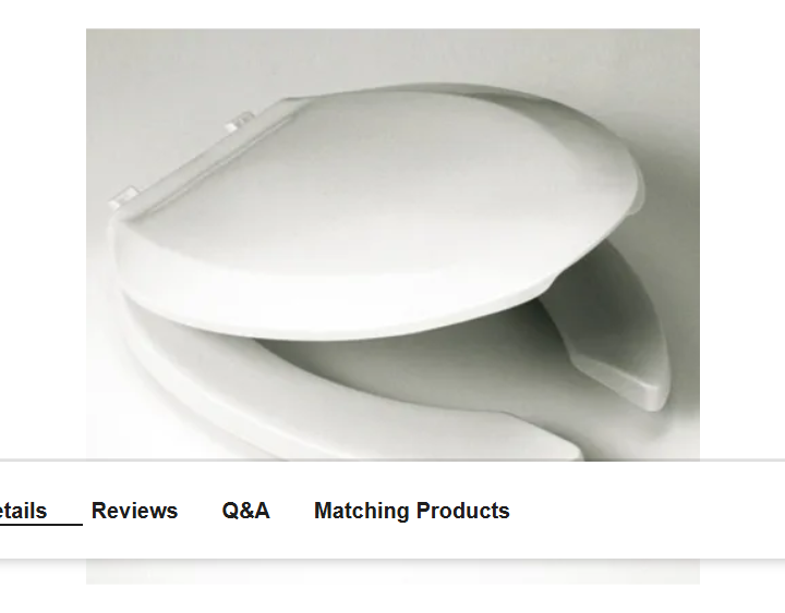 TOTO SC134#01 Commercial Elongated Open-Front Toilet Seat and Lid