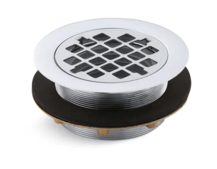 Kohler K-9132-CP 4-3-8" Round Shower Drain