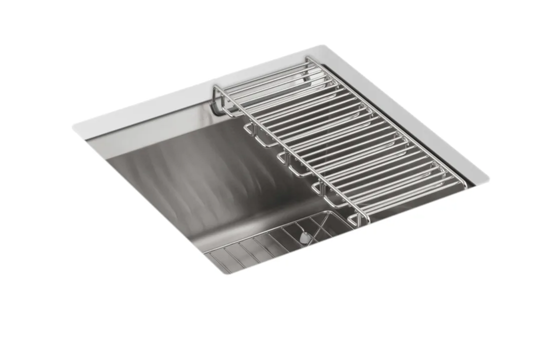 KOHLER 3671-NA 18" Single Basin 16 Gauge Stainless Steel Bar Sink