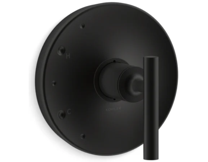 Kohler K-TS14423-4-BL Purist Pressure Balanced Valve Trim Only with Single Lever Handle - Less Rough In