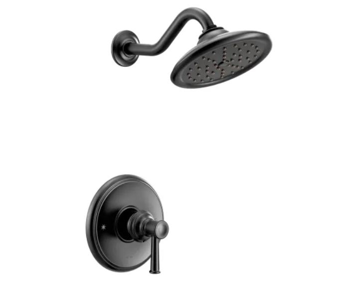 Moen UT3312BL Belfield Single Function Pressure Balanced Valve Trim Only with Single Lever Handle