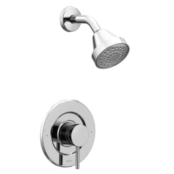 Moen T2192 Single Handle Posi-Temp Pressure Balanced Shower Trim with 2.5 GPM Shower Head from the Align Collection (Less Valve)