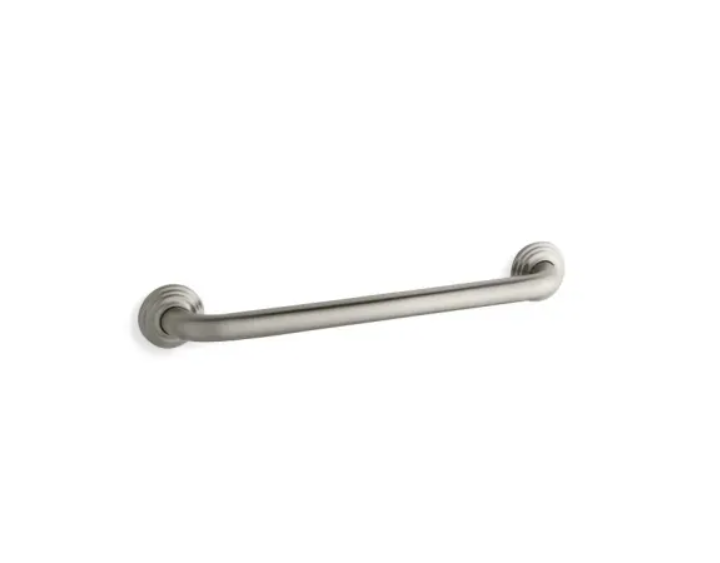 Kohler K-10541-BN 18" Grab Bar with Traditional Design