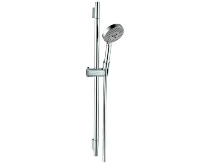 Hansgrohe 04266000 Raindance S 2.5 GPM Multi-Function Handshower Package with 63" Hose, Slide Bar, Air Power and Quick Clean Technologies