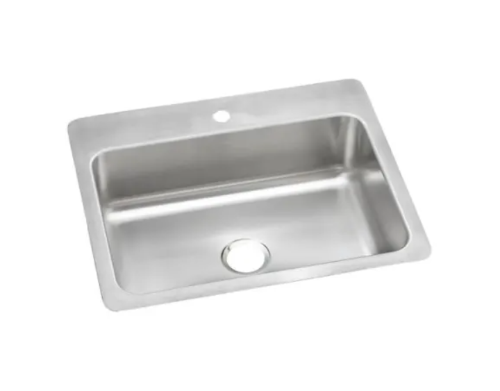 Elkay DSESR127221 Dayton 27" Drop In Single Basin Stainless Steel Kitchen Sink