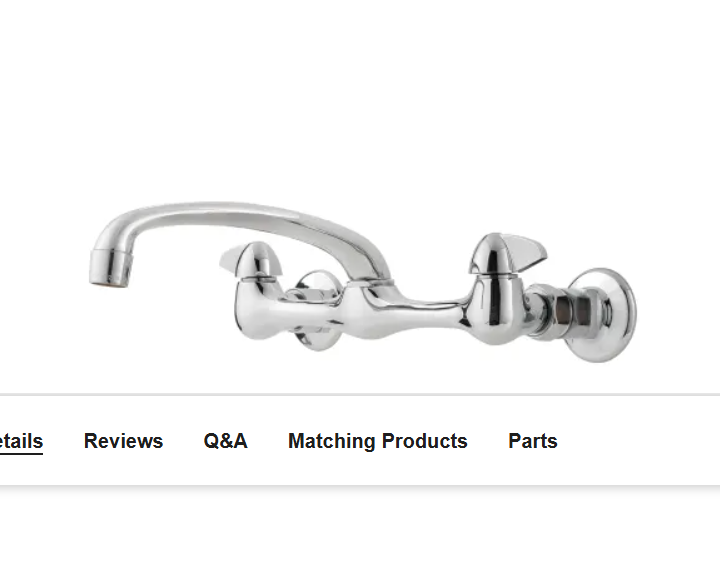 Pfister G127-1000 Pfirst Series 1.8 GPM Wall Mounted Kitchen Faucet