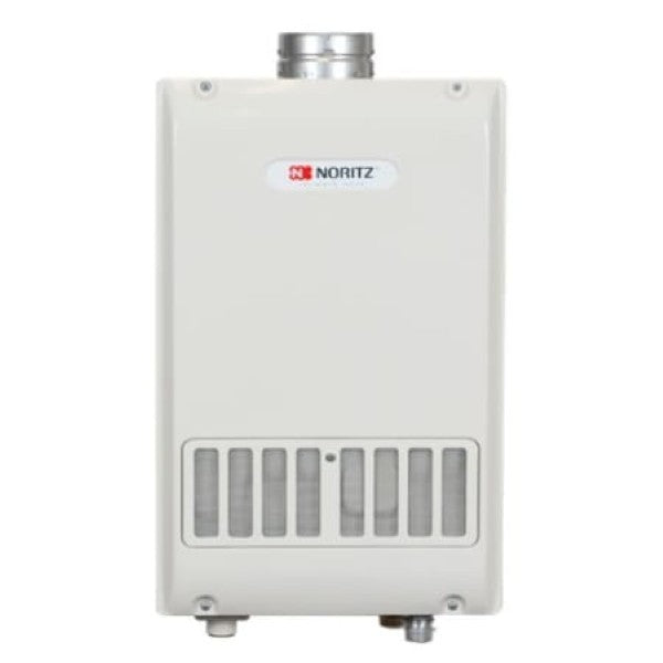 Noritz NR98SVNG 9.8 GPM 199900 BTU 120 Volt Residential Natural Gas Tankless Water Heater with Single Vent Exhaust