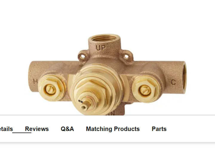 Signature Hardware SH6004 6004 Series Thermostatic Rough-In Valve - 1-2" Connection