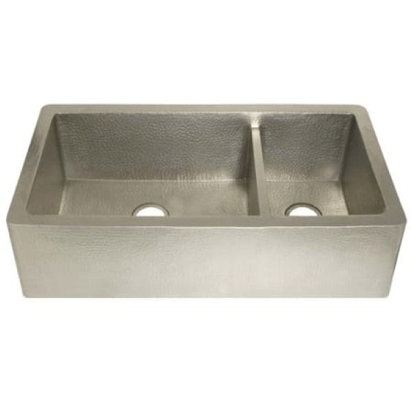 Native Trails CPK574 Farmhouse 40" Farmhouse Double Basin Copper Kitchen Sink