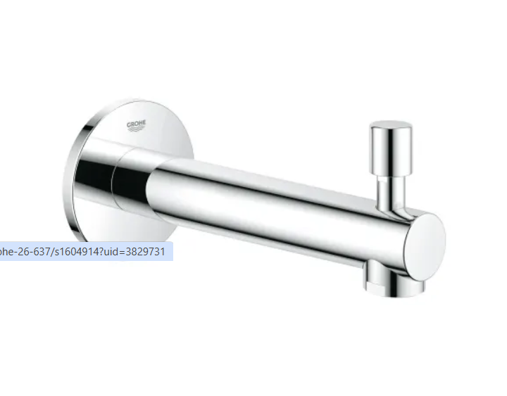 Grohe 13275001 #14 Concetto 6-11-16" Integrated Diverter Tub Spout