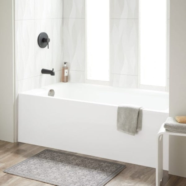 Signature Hardware SHSKW6030LWH Sitka 60 x 30 Three Wall Alcove Acrylic Whir