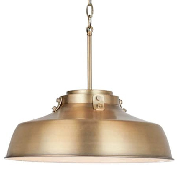 Capital Lighting 9D328A Oakwood Single Light 18" Wide Pendant