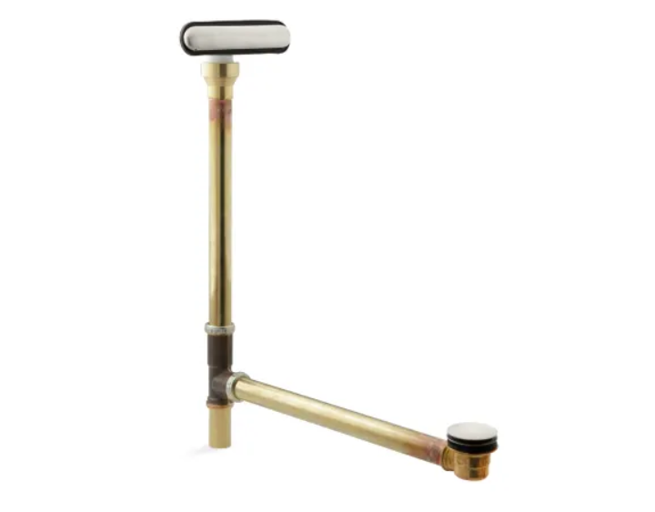 Kohler K-7271-BN Clearflo 1-1-2" Toe-Tap Tub Drain Kit - with Brass Slotted Overflow