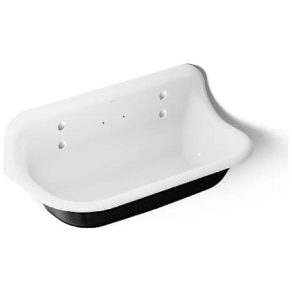 Kohler K-3200-0 Brockway 36" Trough-Style Wall Mounted Utility Sink with 4 Deck Holes