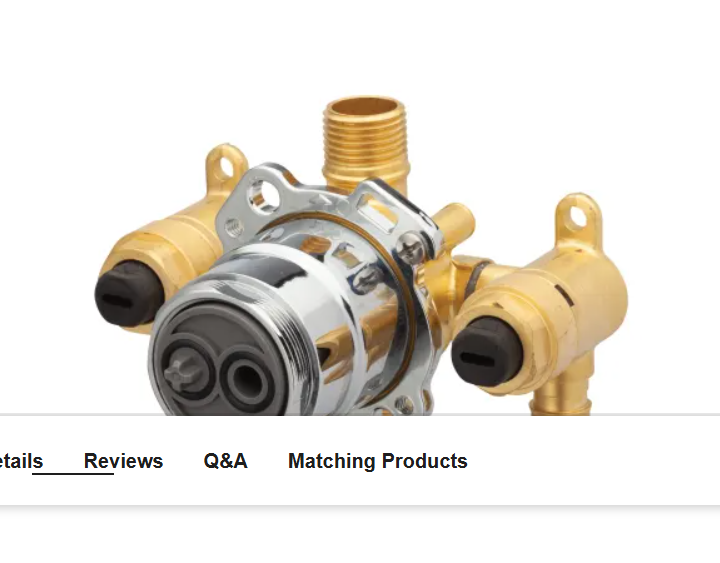 Gerber G00GS527S Treysta Tub and Shower Valve with Stops and Vertical Inputs