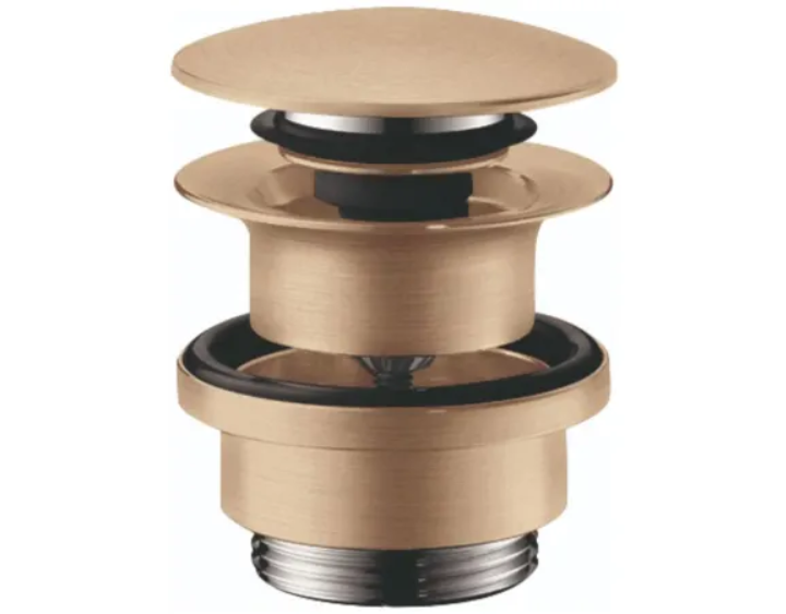 Hansgrohe 50100141 Accessories 1-1-4" Push-Open Drain Assembly with Overflow