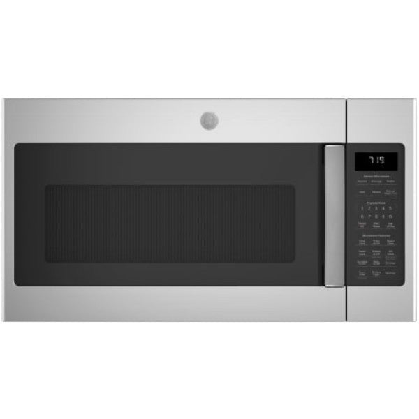 GE JVM7195SKSS 30 Inch Wide 1.9 Cu. Ft. 1000 Watt Over the Range Microwave with Four-Speed 400 CFM External Venting System and Recirculating Venting Kit