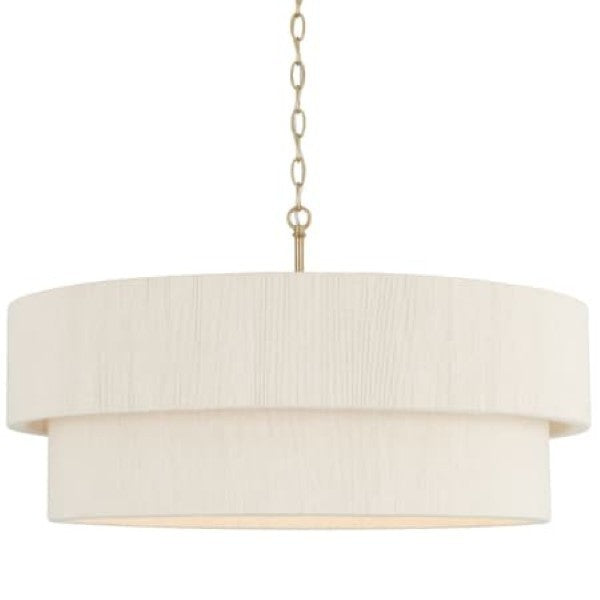 Capital Lighting 349842MA Delaney 4 Light 30" Wide Drum Chandelier