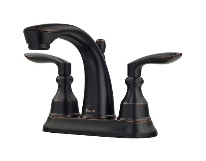 Pfister LG48-CB1Y Avalon 1.2 GPM Centerset Bathroom Faucet with Metal Pop-Up Drain Assembly