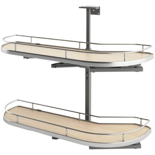 Rev-A-Shelf 587-12-LMP Modern 32-3-4W Pull Out Two Tier Lazy Susan Style G