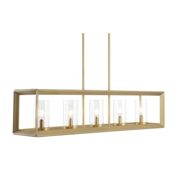 JONATHAN Y Lighting JYL7414C Anna 5 Light 39" Wide LED Taper Candle Chandelier