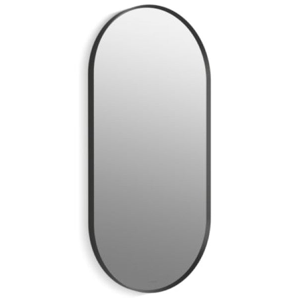 Kohler K-26051-BLL Essential 20-1-16" W x 40-1-16" H Modern Oval Framed Bathroom Wall Mirror