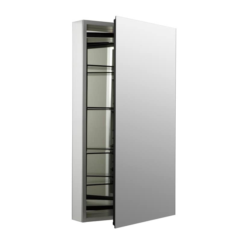 Kohler K-2918-PG-SAA Catalan 20" x 36" Aluminum Single Door Medicine Cabinet with 107 Degree Hinge