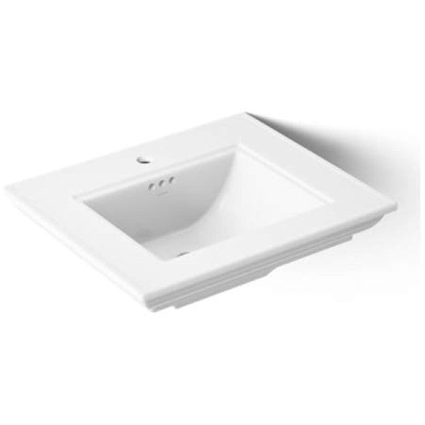 Kohler K-29999-1-0 Memoirs Fireclay Pedestal Bathroom Sink - Less Pedestal and Legs
