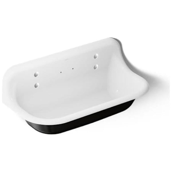 Kohler K-3200-0 Brockway 36" Trough-Style Wall Mounted Utility Sink with 4 Deck Holes