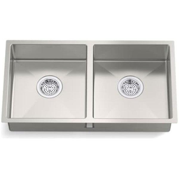 Kohler K-33155-NA Strive 29-1-2 ADA Undermount Double Basin Stainless Steel