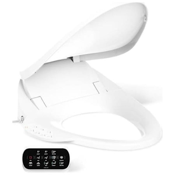Kohler K-4108-0 PureWash E750 Elongated Bidet Seat with Touchscreen Remote C