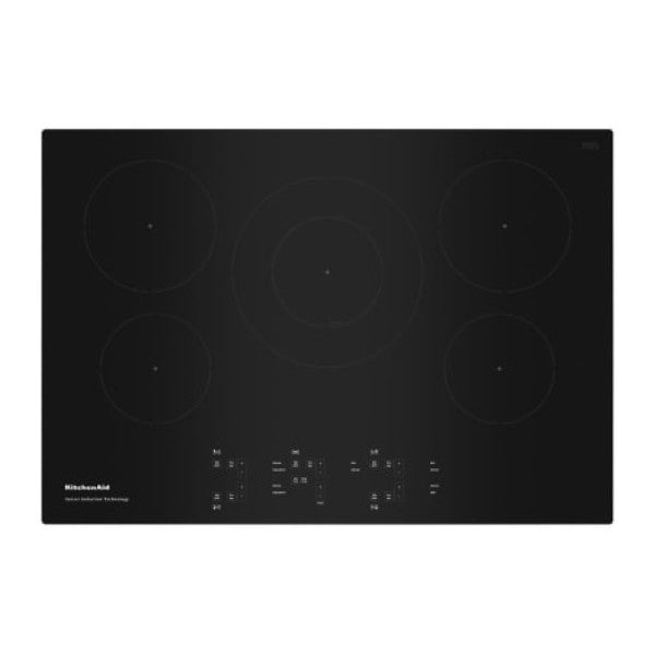 KitchenAid KCIG550JBL 30 Inch Wide 5 Burner Induction Cooktop with Sensor Induction Technology