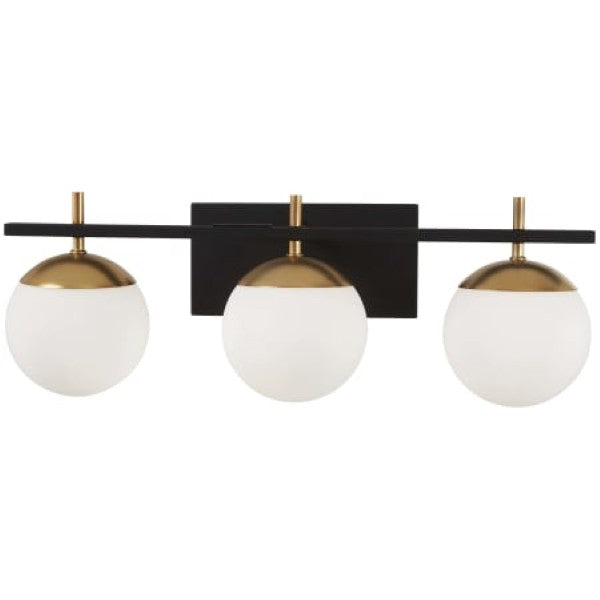 Kovacs P1353-618 Alluria 3 Light 24" Wide Bathroom Vanity Light with Etched Opal Glass Shades