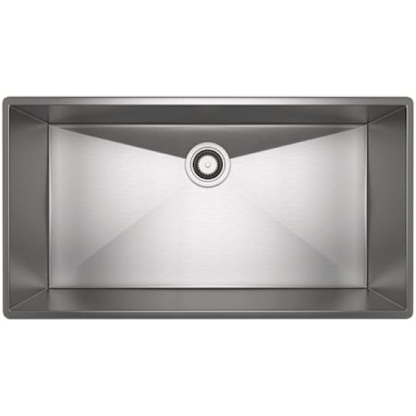 Rohl RSS3318SB Forze 34-1-2 Undermount Single Basin Stainless Steel Kitchen