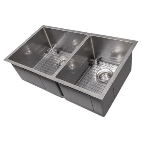 ZLINE SR60D-33S 33 Undermount Double Basin Stainless Steel Kitchen Sink with