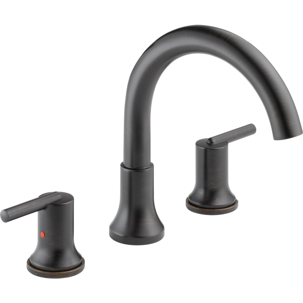 Delta T2759-RB #54 Trinsic Deck Mounted Roman Tub Filler Trim with Metal Lever H