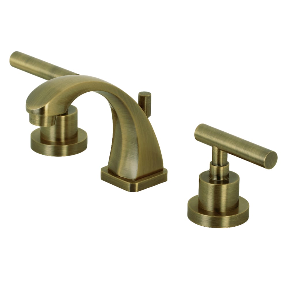Kingston Brass KS4943CML Manhattan 1.2 GPM Widespread Bathroom Faucet with Pop-Up Drain Assembly