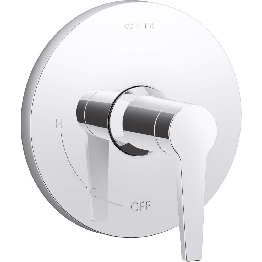 Kohler K-TS74042-4-CP Hint Function Pressure Balanced Valve Trim Only with Single Lever Handle - Less Rough In