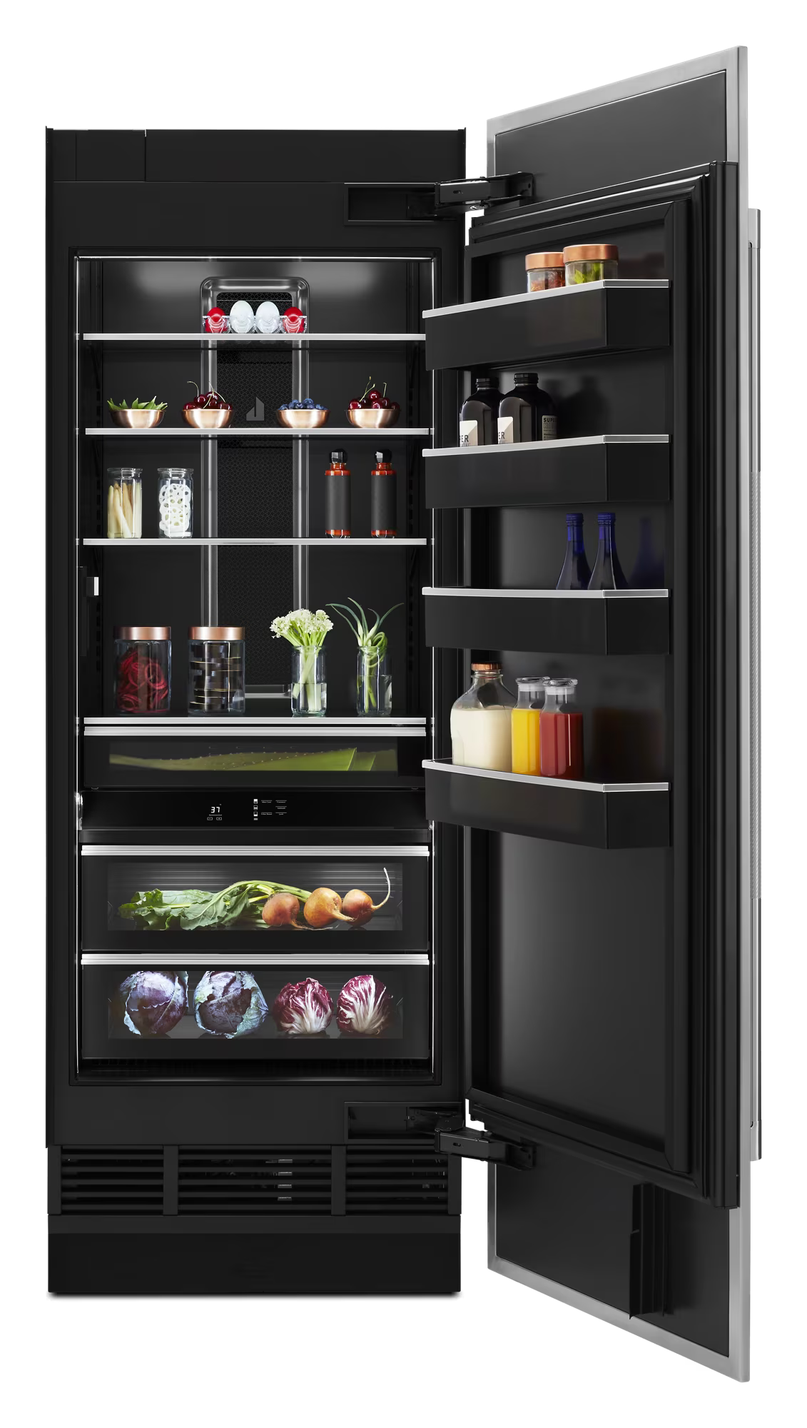 JennAir JBZFL18IGX-JBRFR30IGX 48" Counter Depth Column Refrigerator And Freezer