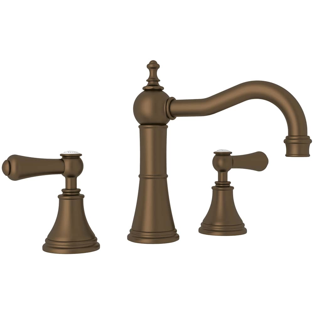 Perrin and Rowe U.3723LSP-EB-2 Georgian Era 1.2 GPM Widespread Bathroom Faucet with Pop-Up Drain Assembly