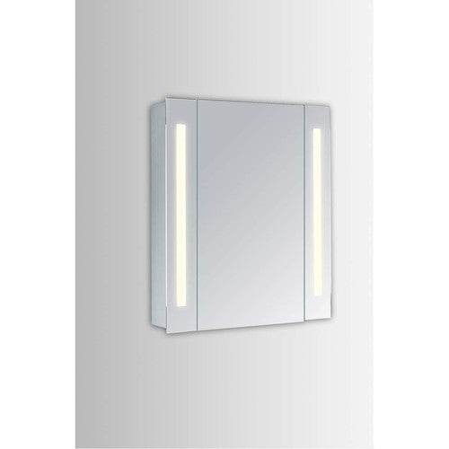 Elegant Lighting MRE8011 Elixir 23-1-2" W x 30" H Modern Rectangular Steel Frameless Bathroom Wall Mirror with LED Lighting